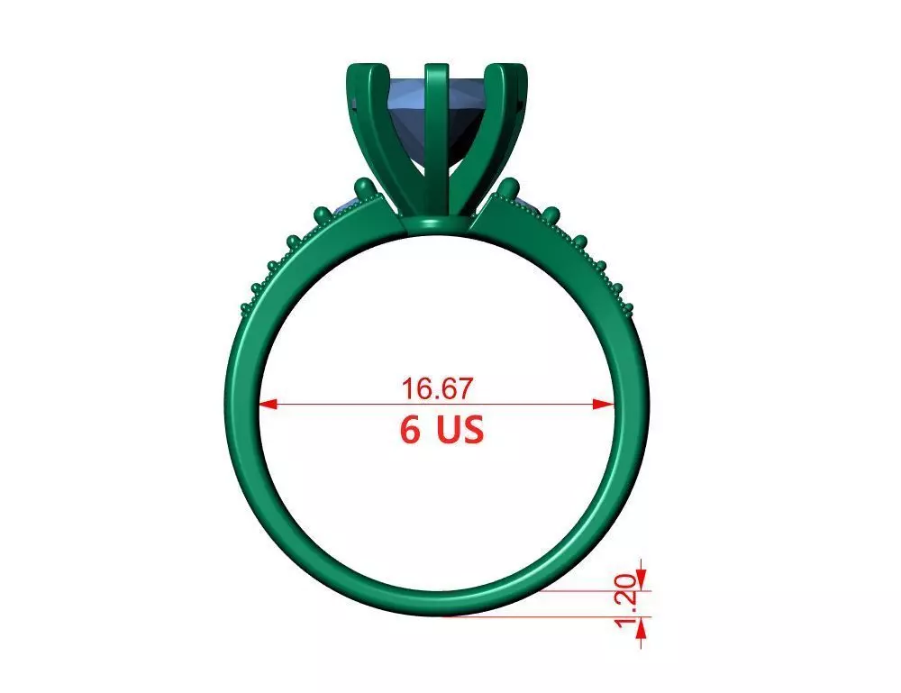 Heart Engagement Ring 3D print model_14