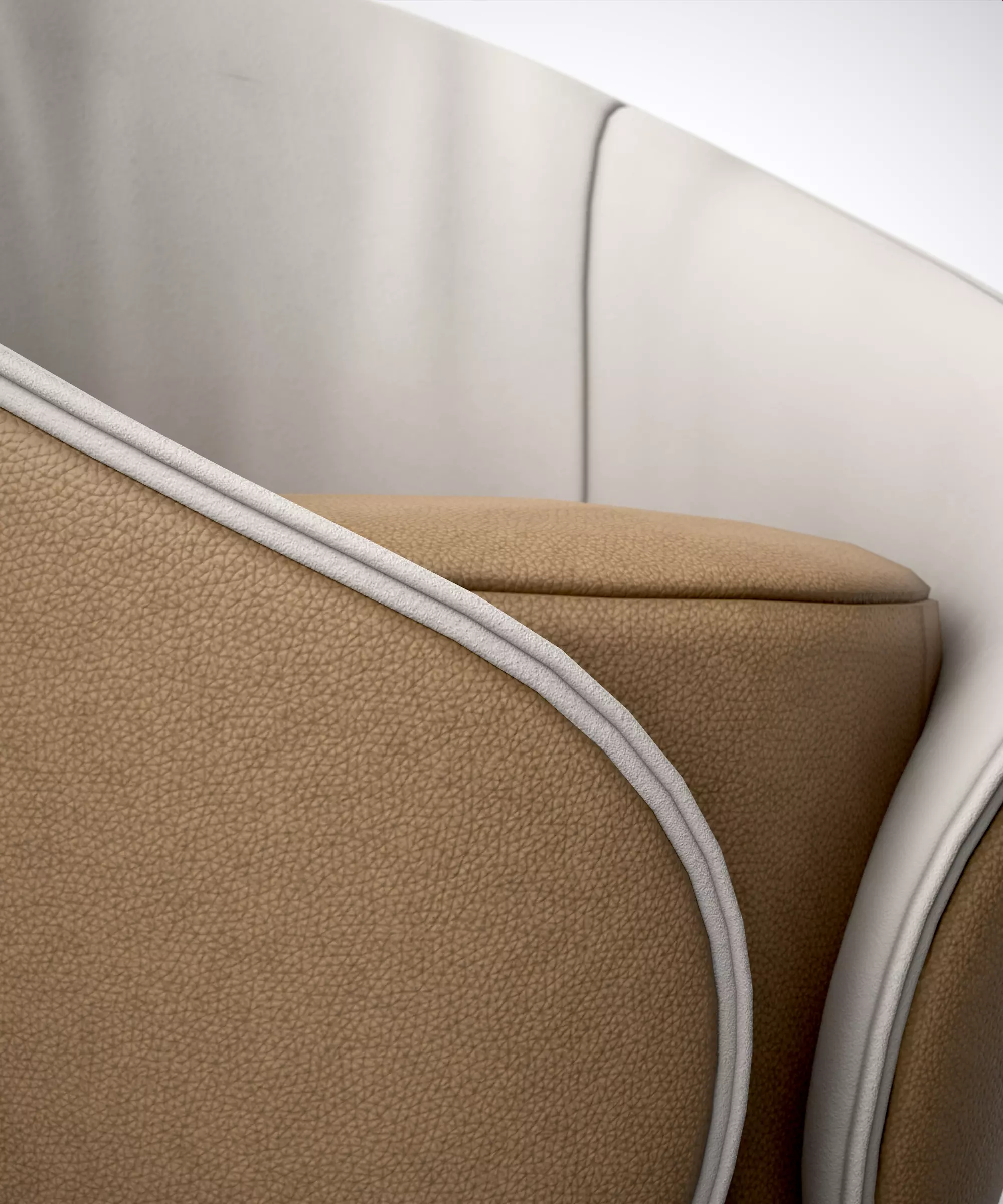 Armchair-Tonin Casa MAMA  Low-poly 3D model_4