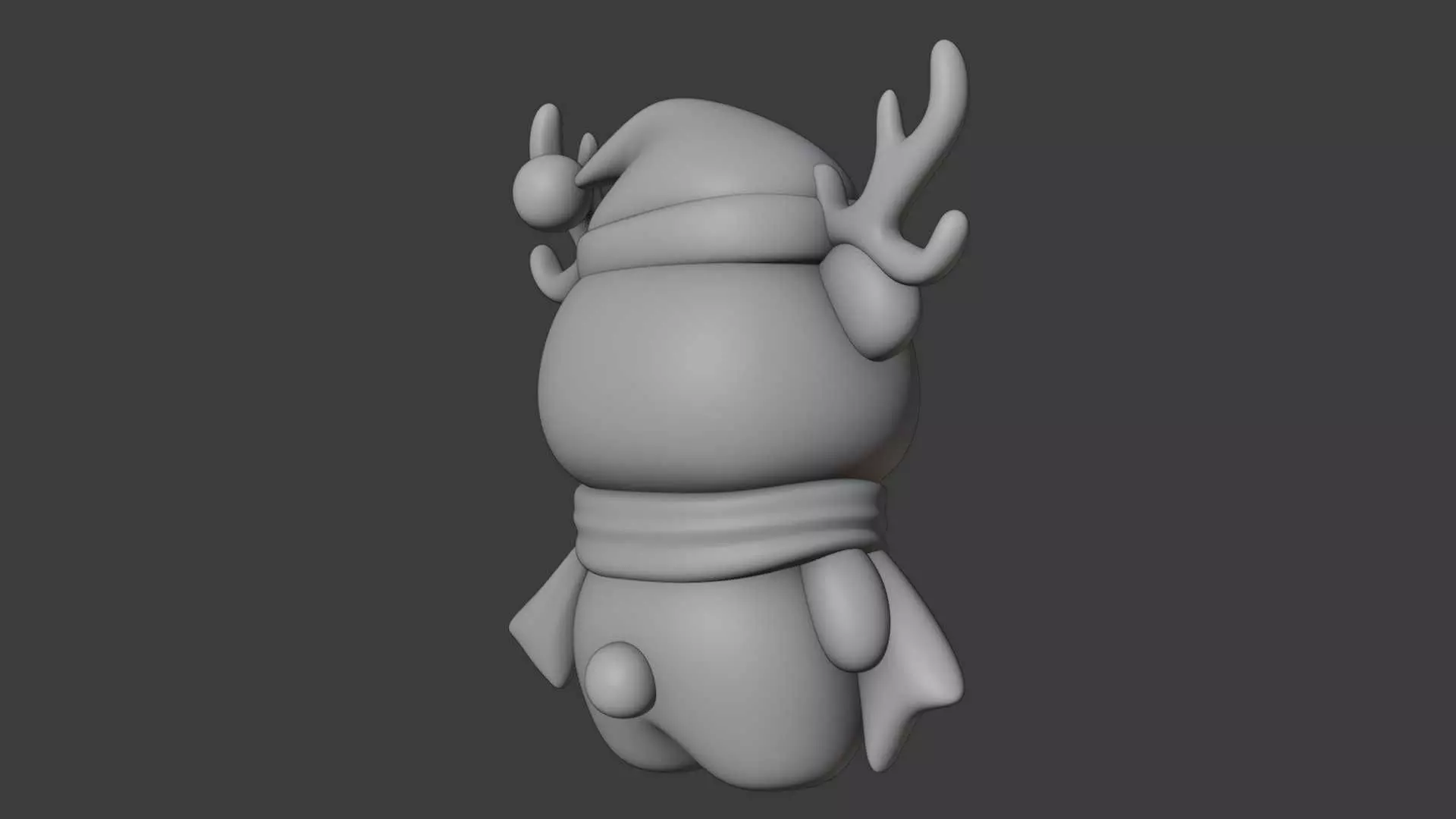 Christmas bear 3D print model_4