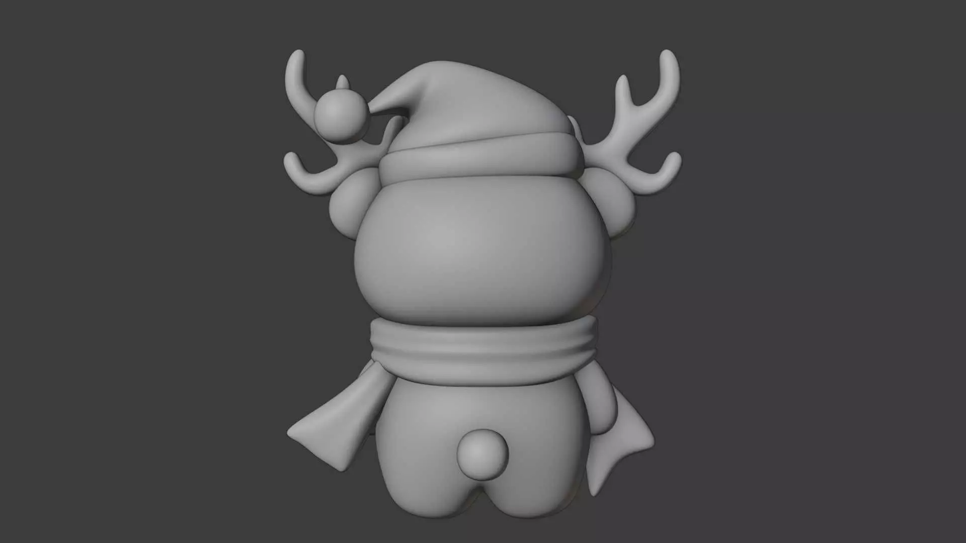 Christmas bear 3D print model_5