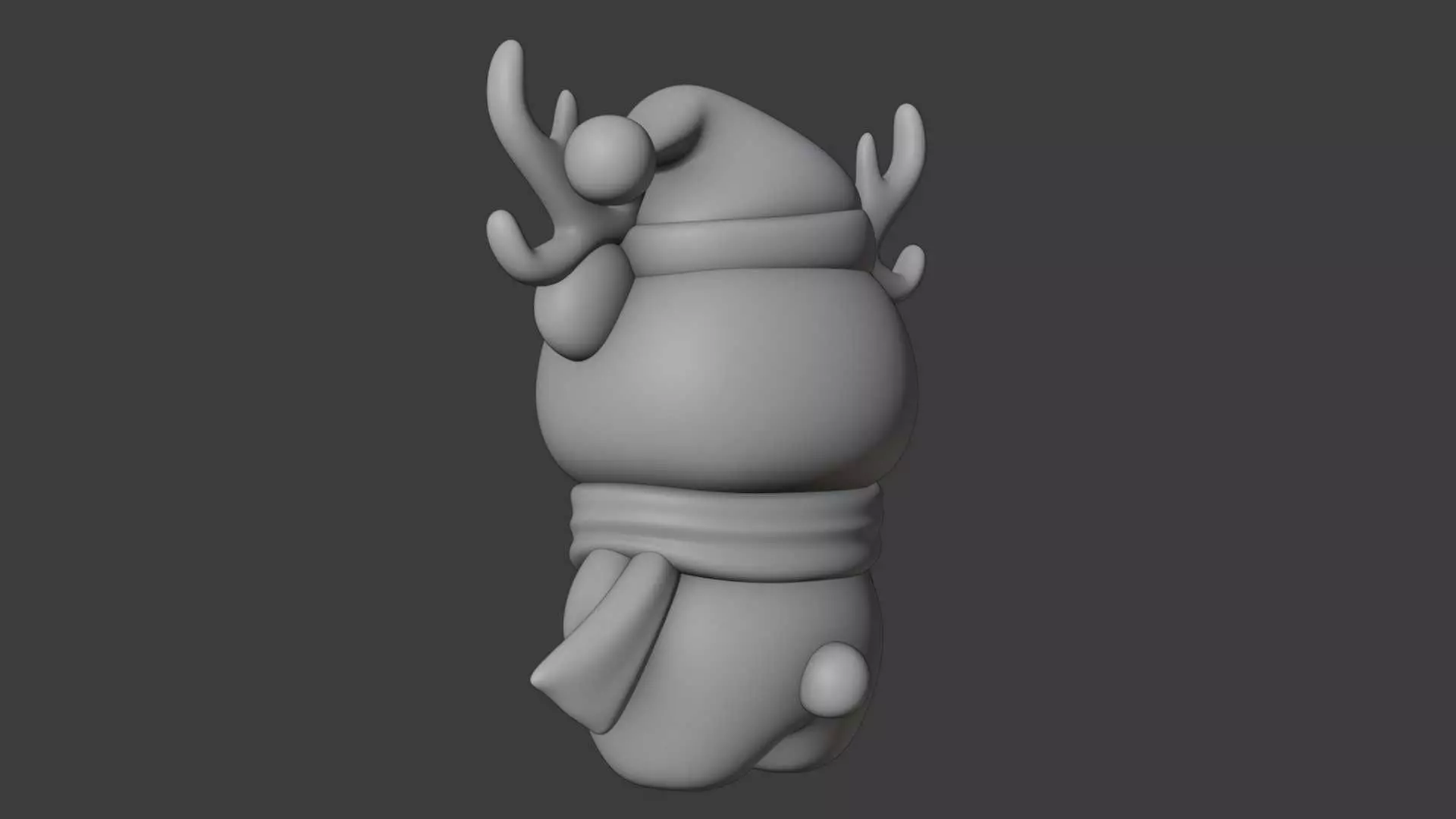 Christmas bear 3D print model_6