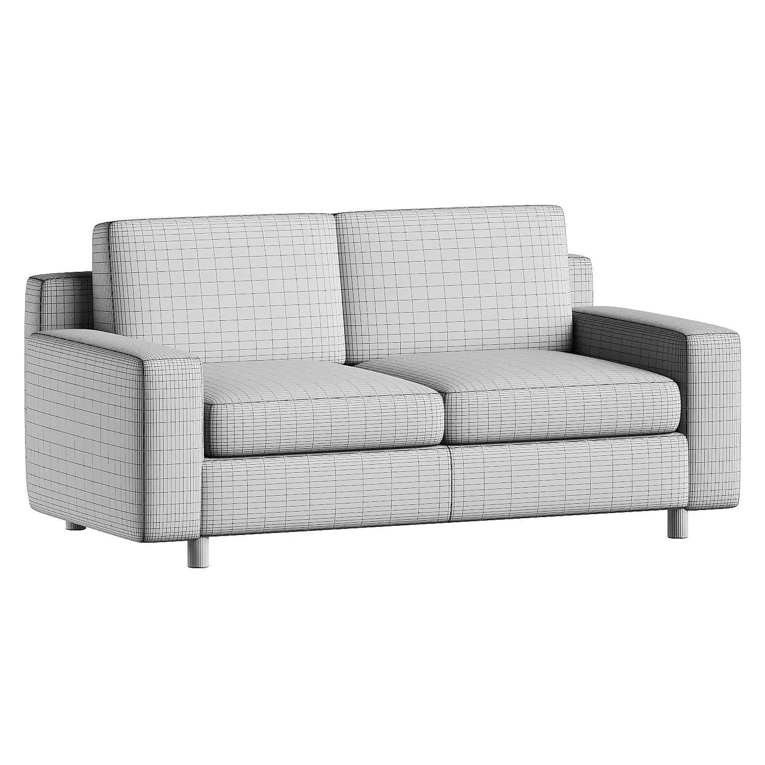 sofa fabric 3D model_6