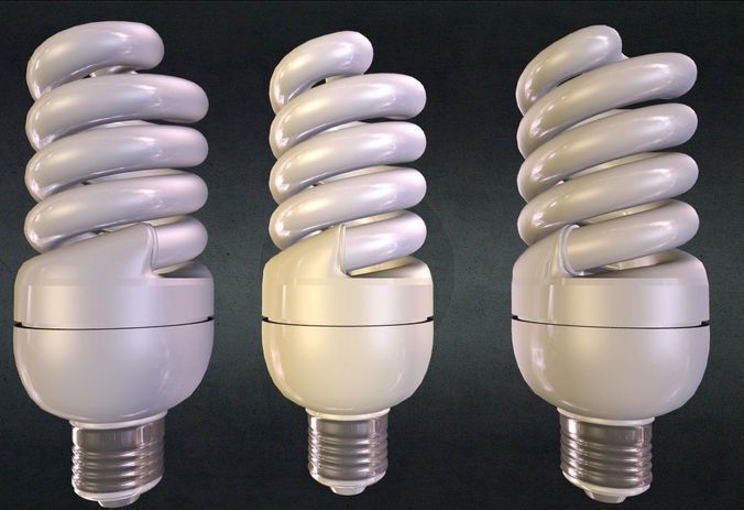 Energy saving lamp 1 3D model