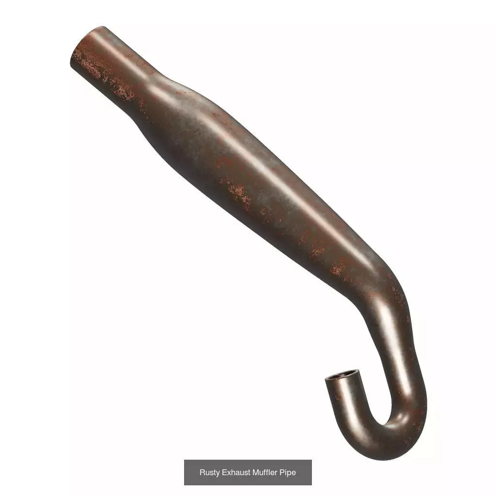 PREMIUM RUSTY VEHICLE COMPONENTS PACK 3D Model Collection_9