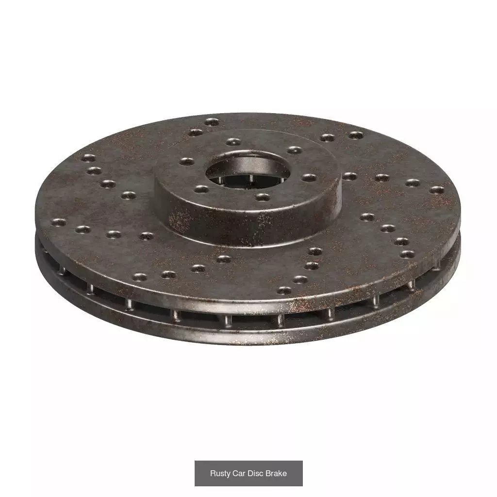 PREMIUM RUSTY VEHICLE COMPONENTS PACK 3D Model Collection_23