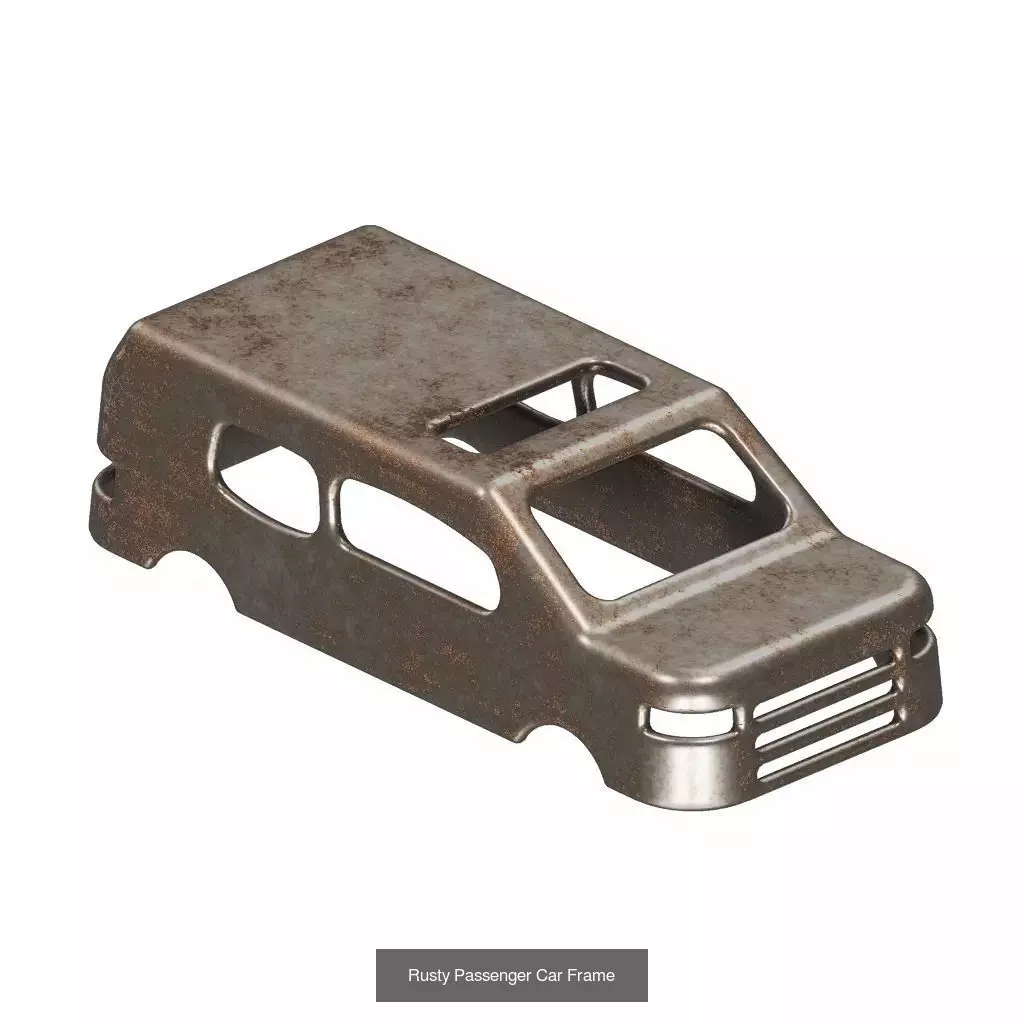 PREMIUM RUSTY VEHICLE COMPONENTS PACK 3D Model Collection_2