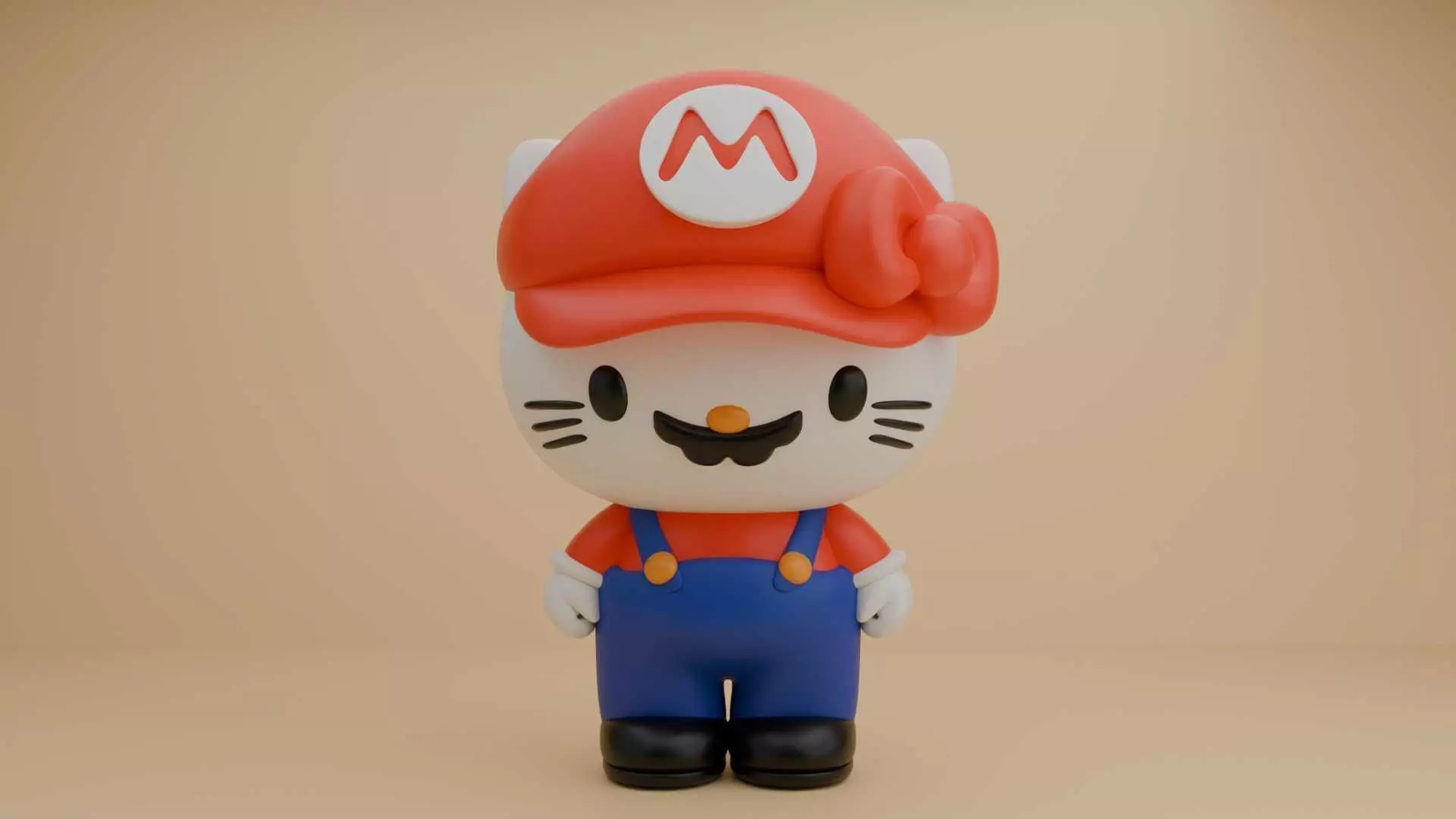 Hello kitty sanrio super Mario 3D print model