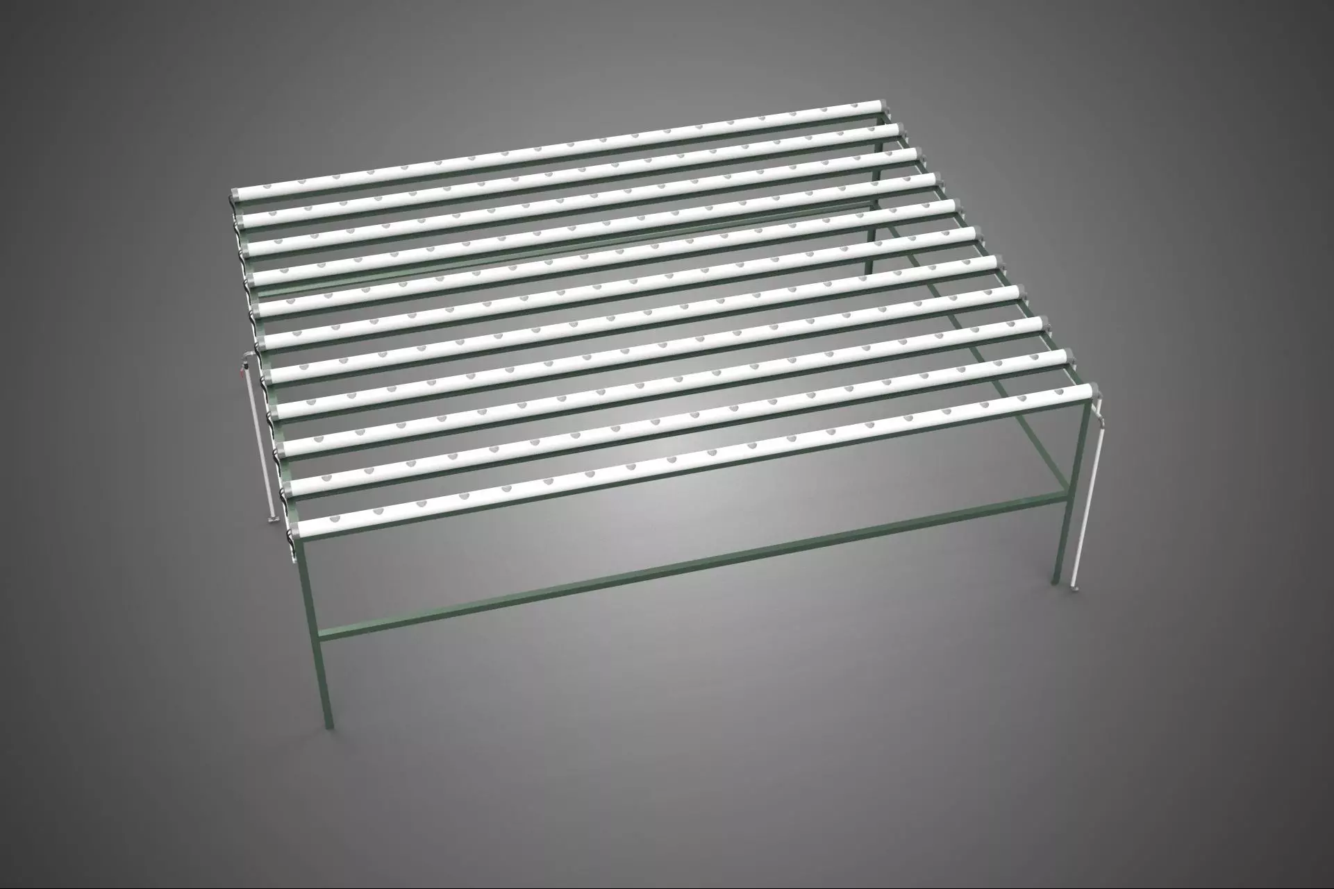 MODULAR HYDROPONIC RACK PARALLEL PVC PIPE DIY GARDEN FARM PLANT 3D model_0