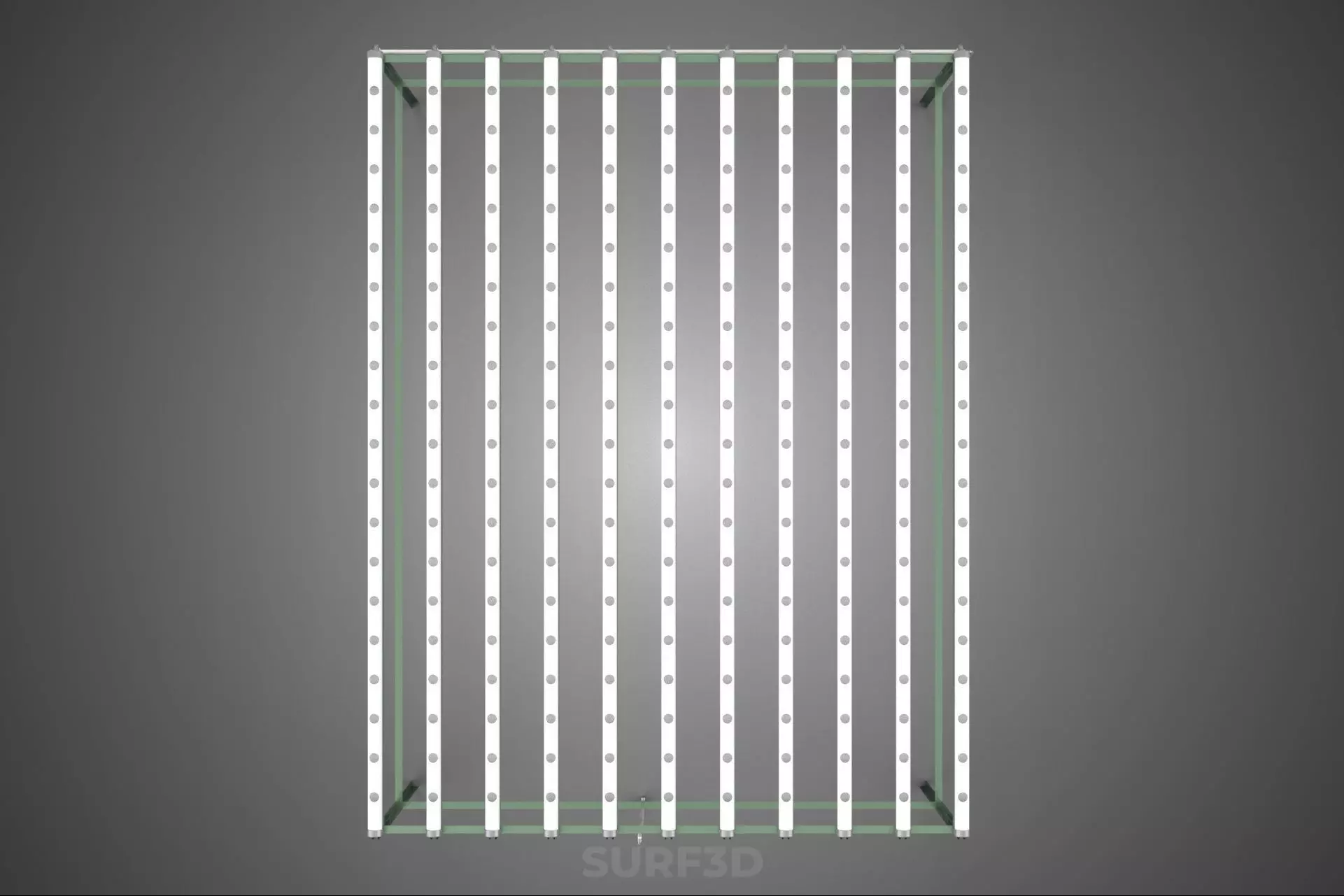 MODULAR HYDROPONIC RACK PARALLEL PVC PIPE DIY GARDEN FARM PLANT 3D model_21