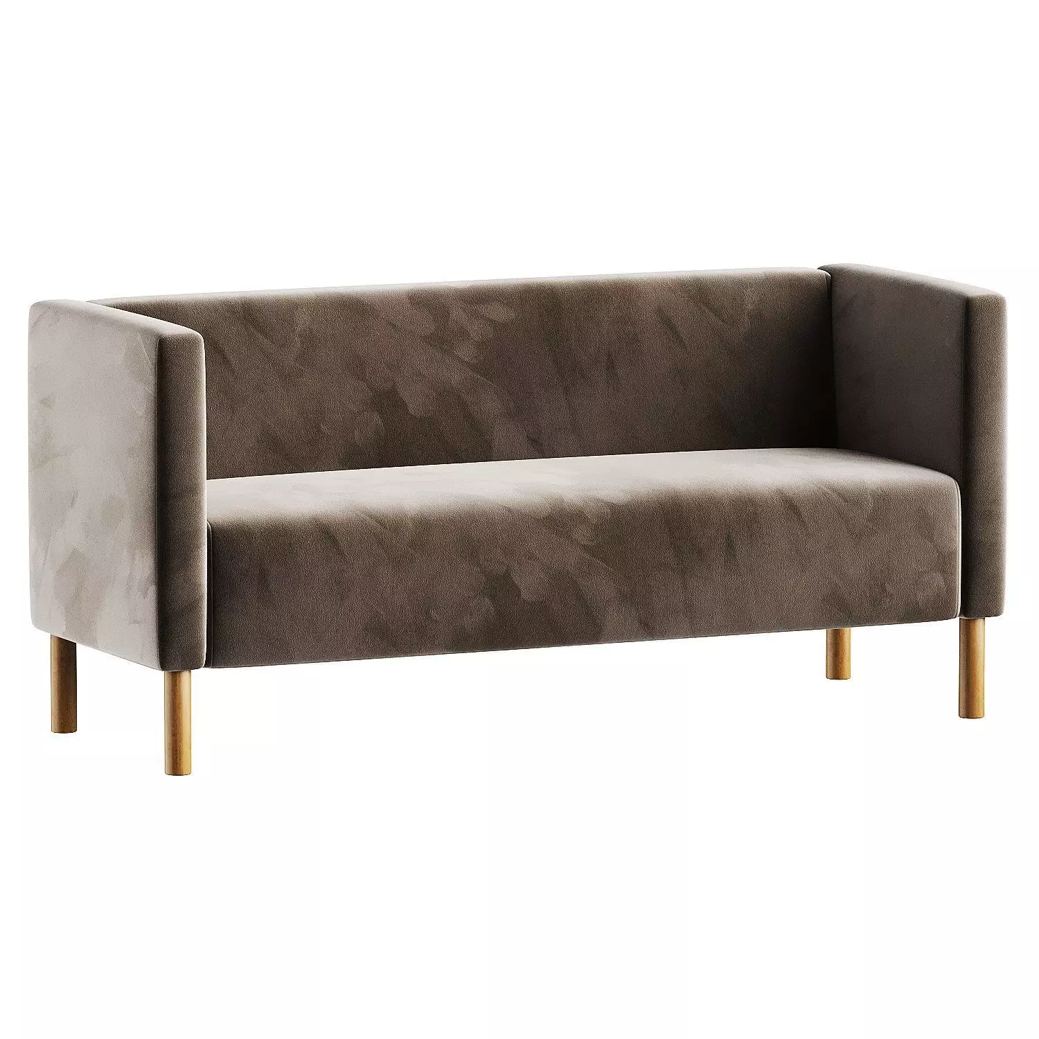 sofa blue 2 3D model_2