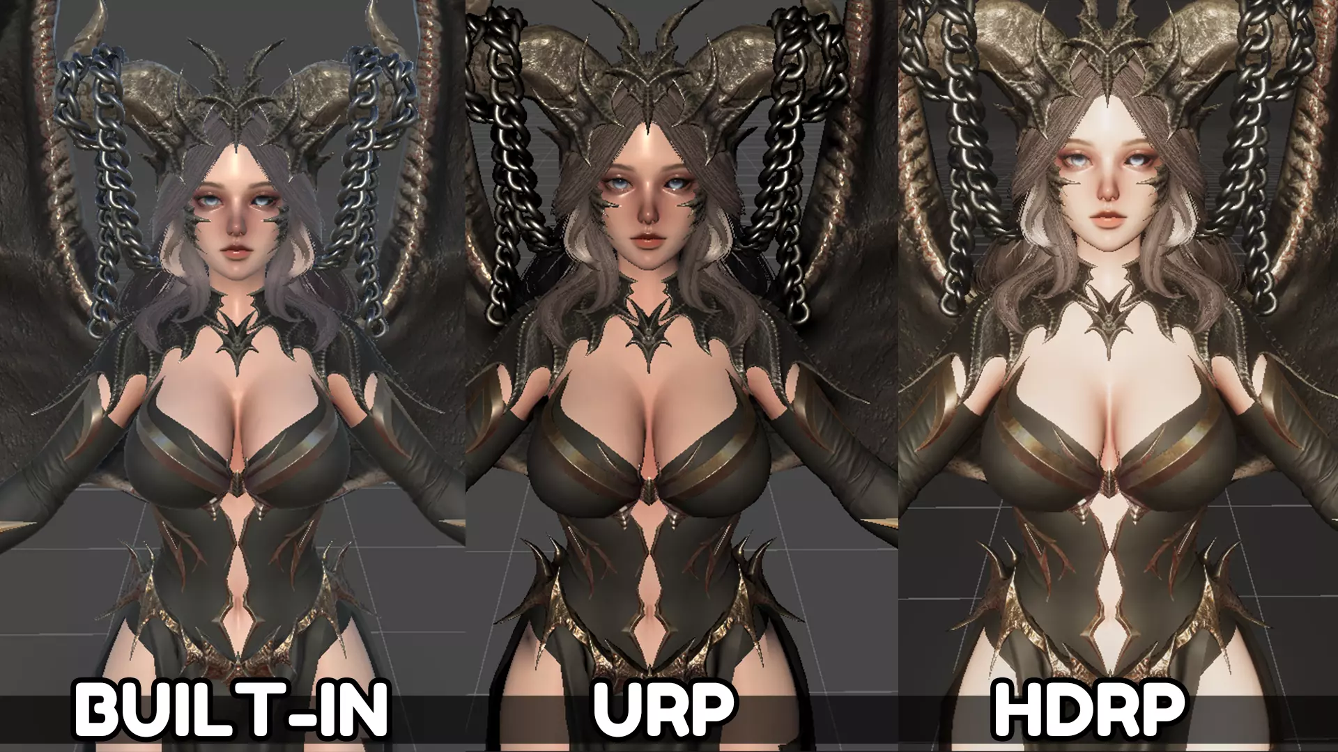 Dragon Girl Ashtalia Low-poly 3D model_23