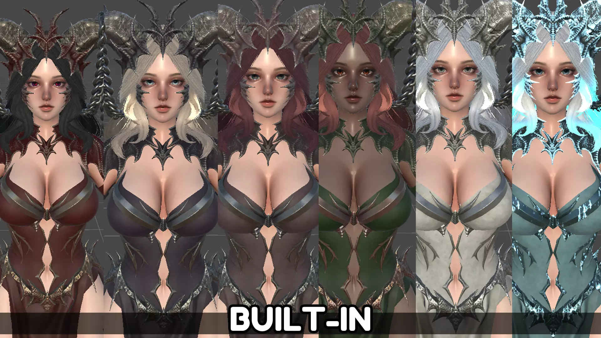 Dragon Girl Ashtalia Low-poly 3D model_24