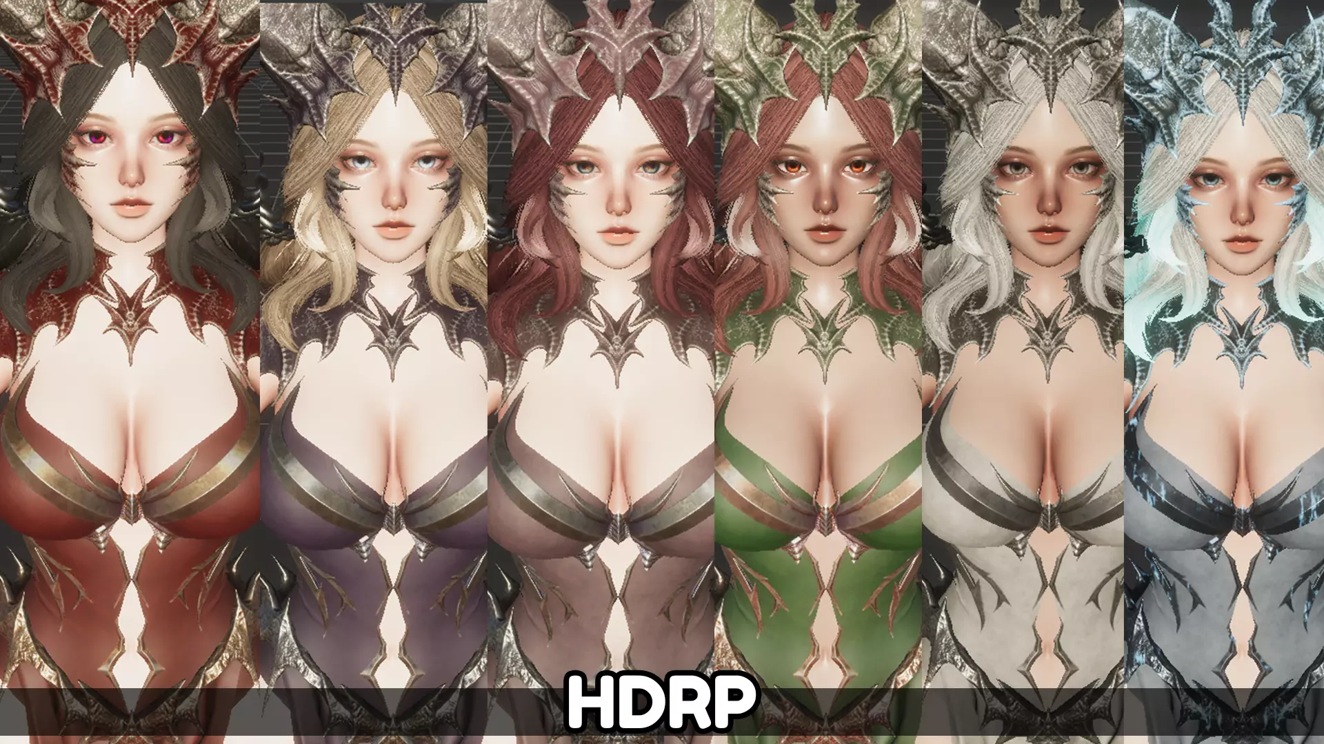 Dragon Girl Ashtalia Low-poly 3D model_28