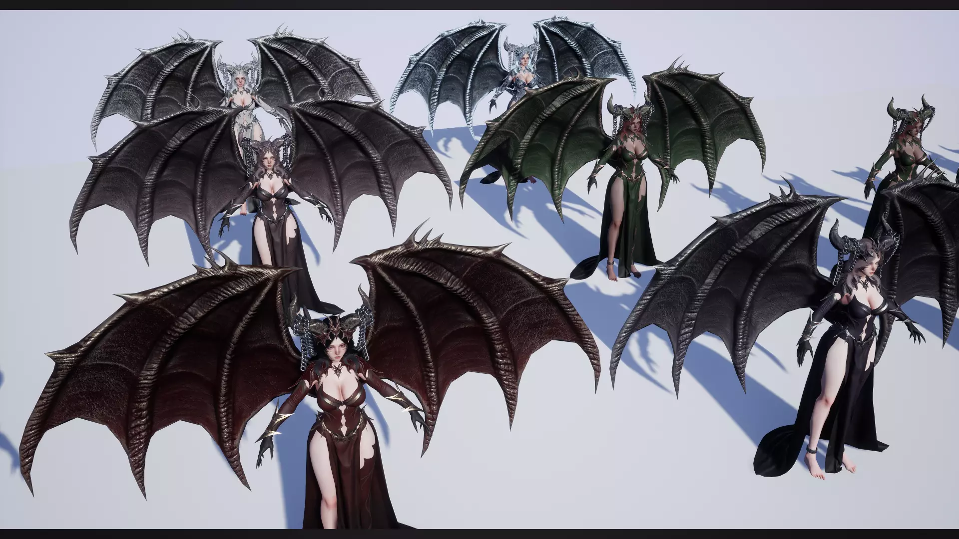 Dragon Girl Ashtalia Low-poly 3D model_17