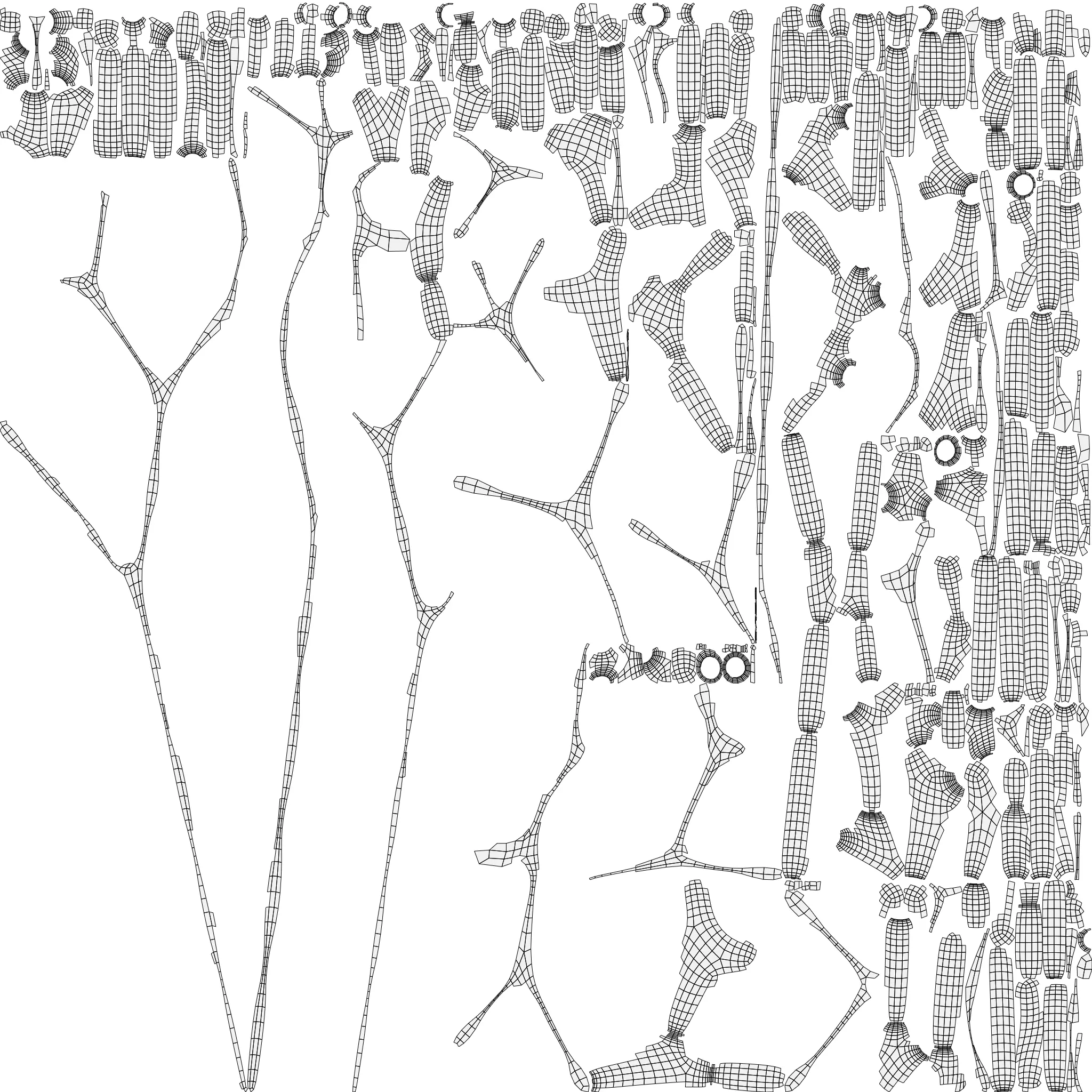 Animated microbes 11-15 Low-poly 3D model_14