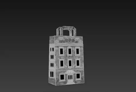 3D Shopping Bag Store Building Black Friday 3D print model_2