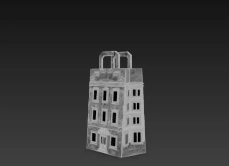 3D Shopping Bag Store Building Black Friday 3D print model_6