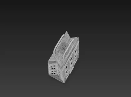 3D Shopping Bag Store Building Black Friday 3D print model_11