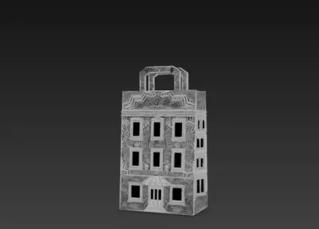 3D Shopping Bag Store Building Black Friday 3D print model_7