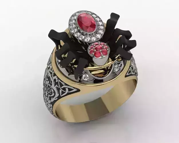 3dm ring spider 3D print model