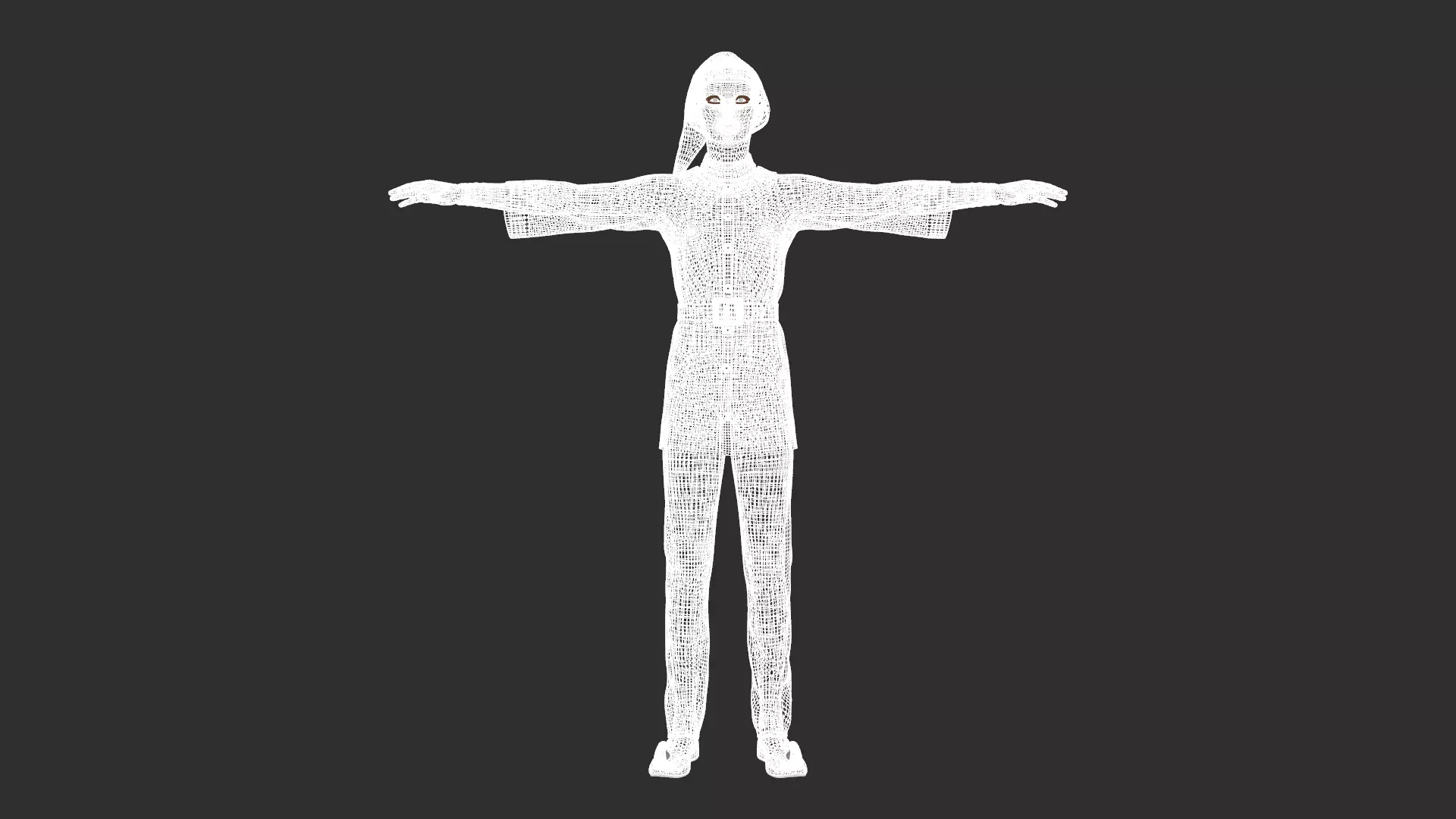 Christmas Elf  Low-poly 3D model_24