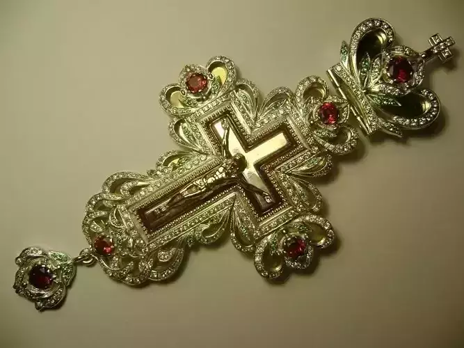 Cross with ornaments