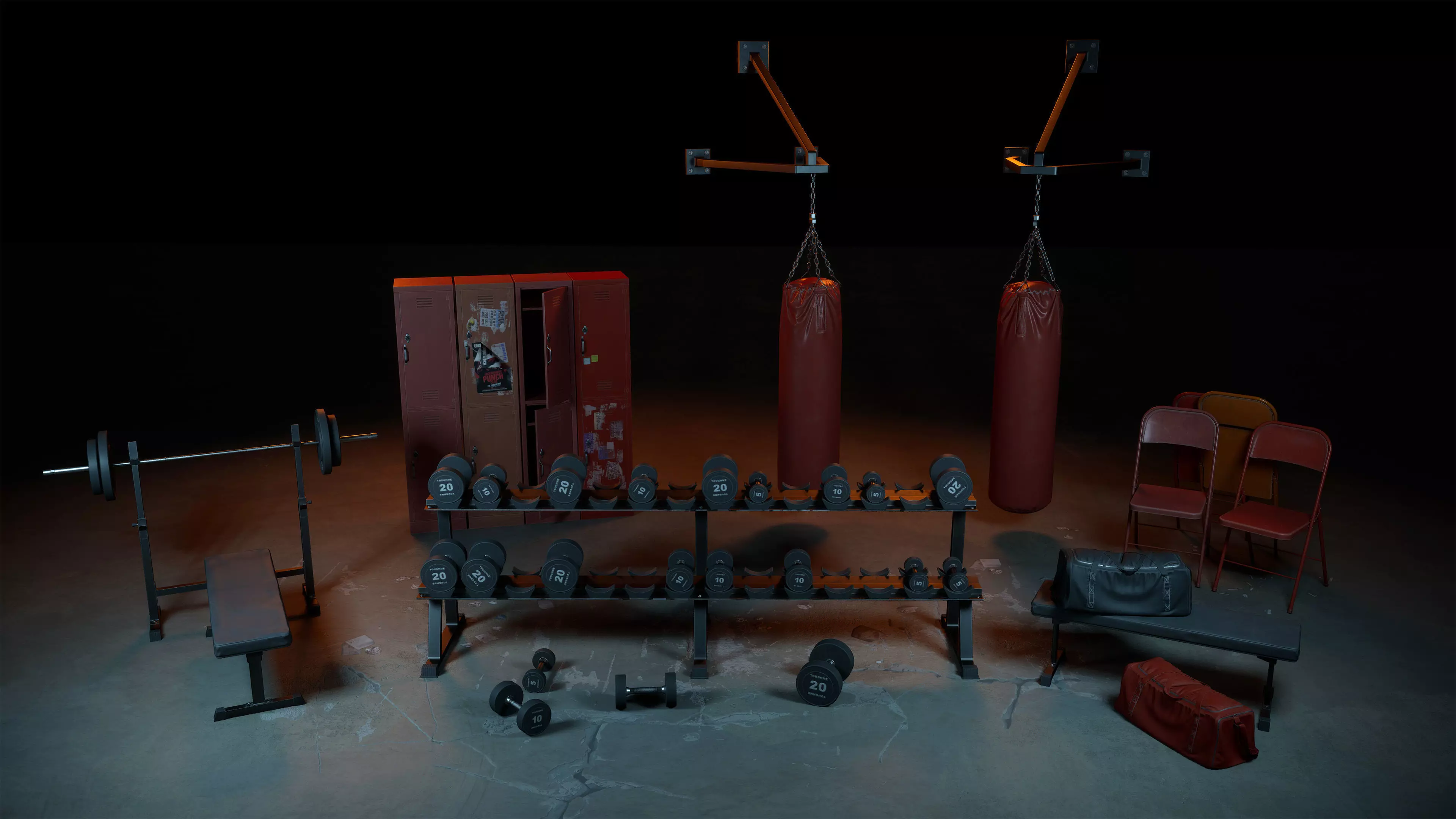 Punch Club Low-poly 3D model_23