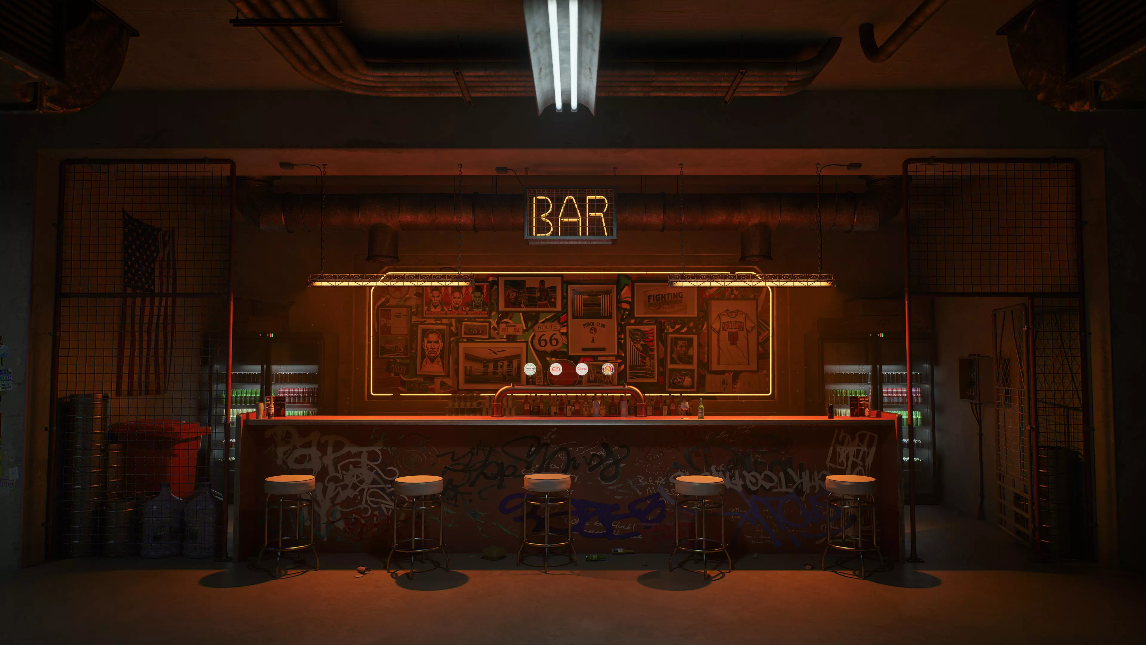 Punch Club Low-poly 3D model_6