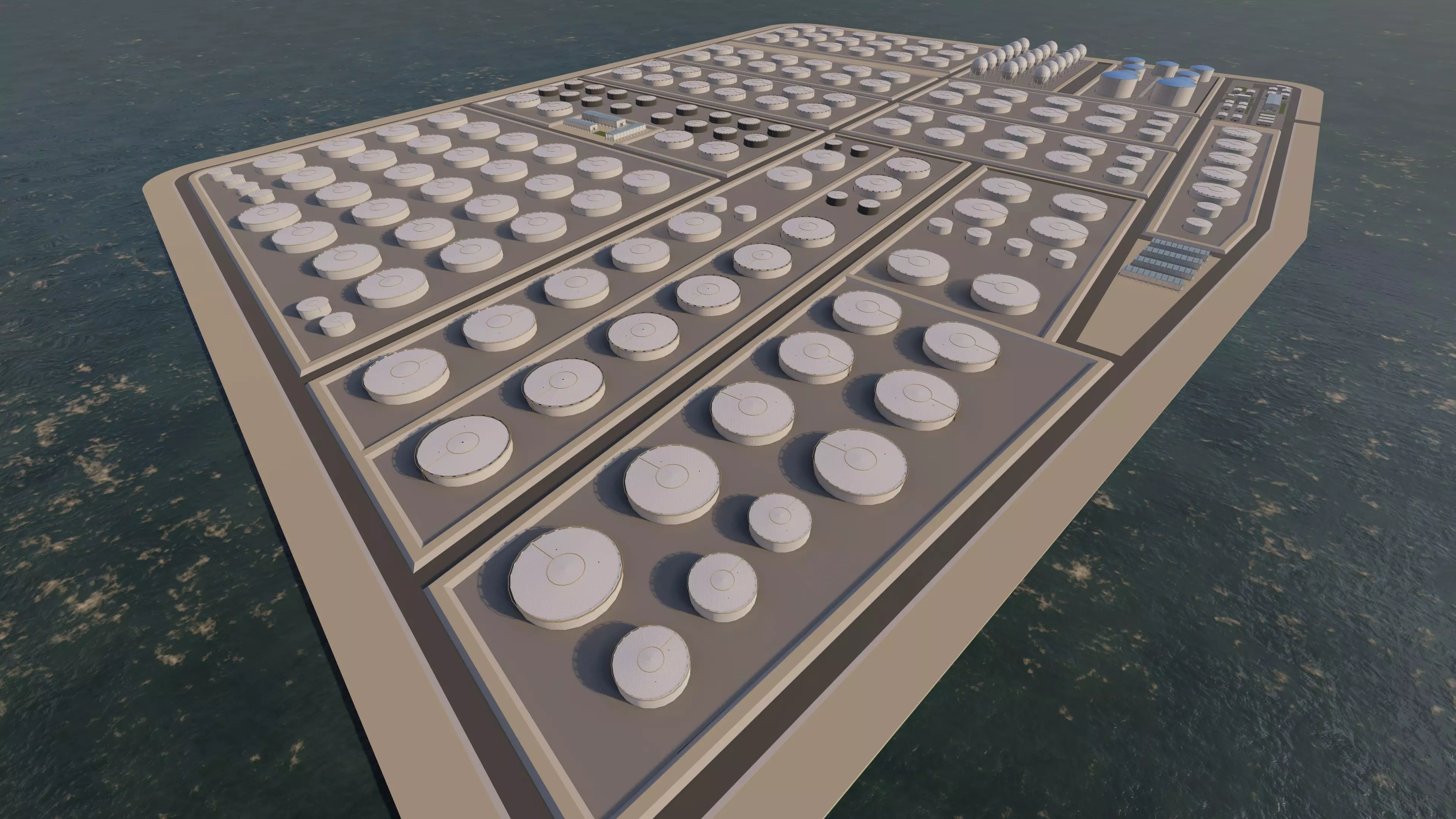 Petrochemical-Industrial Complex and Oil Gas Rig 3D model_5