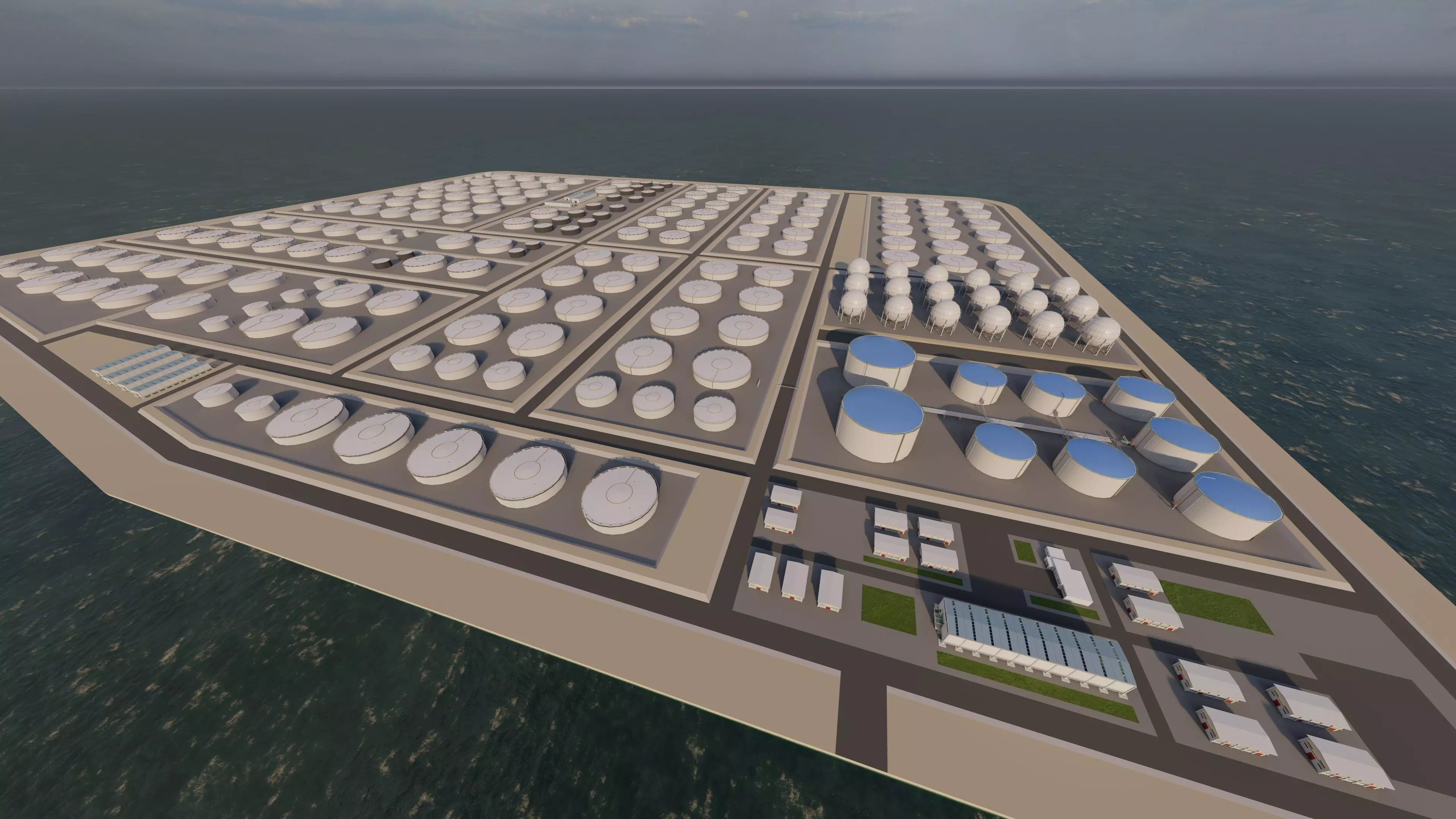 Petrochemical-Industrial Complex and Oil Gas Rig 3D model_12