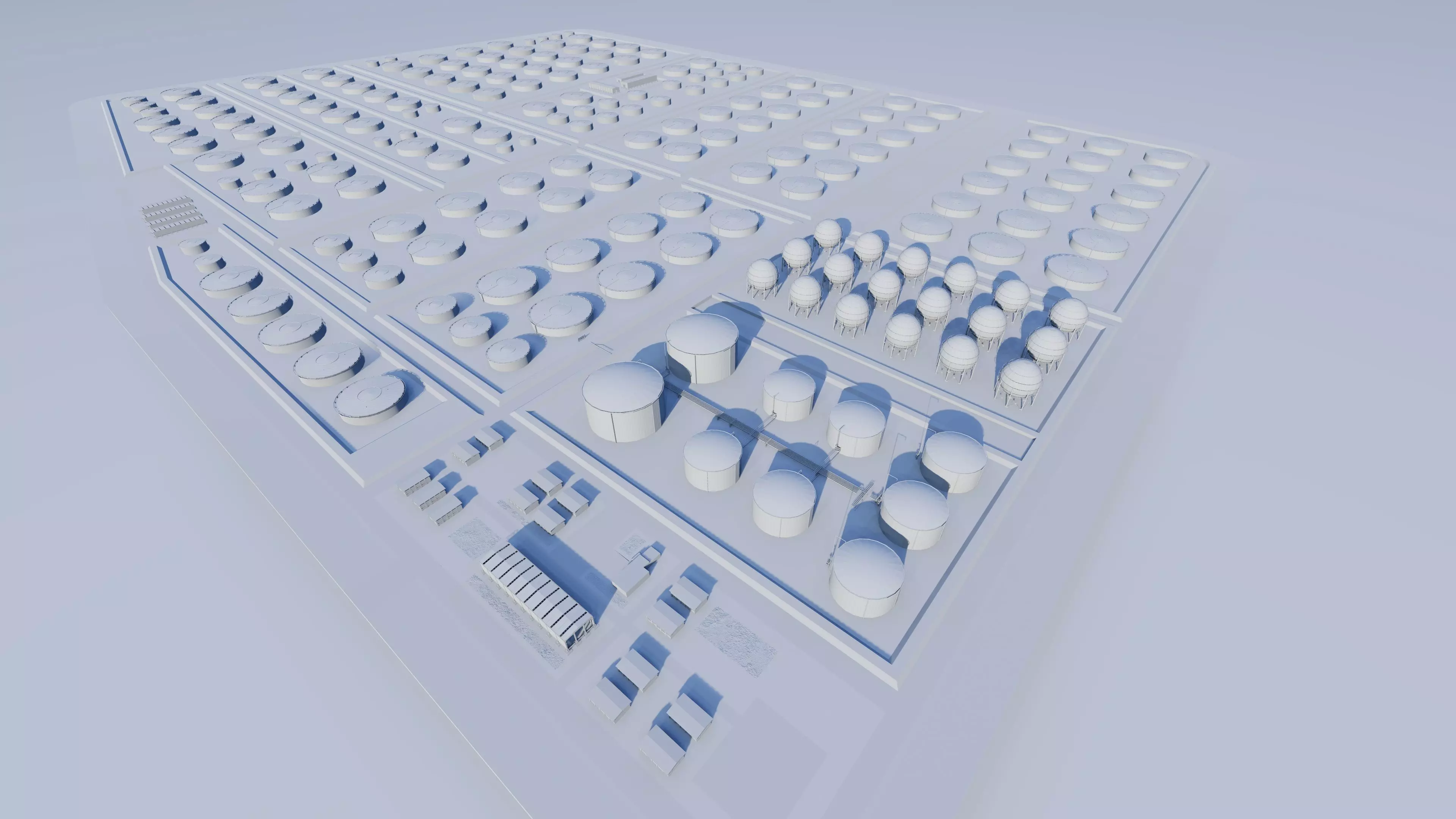 Petrochemical-Industrial Complex and Oil Gas Rig 3D model_16