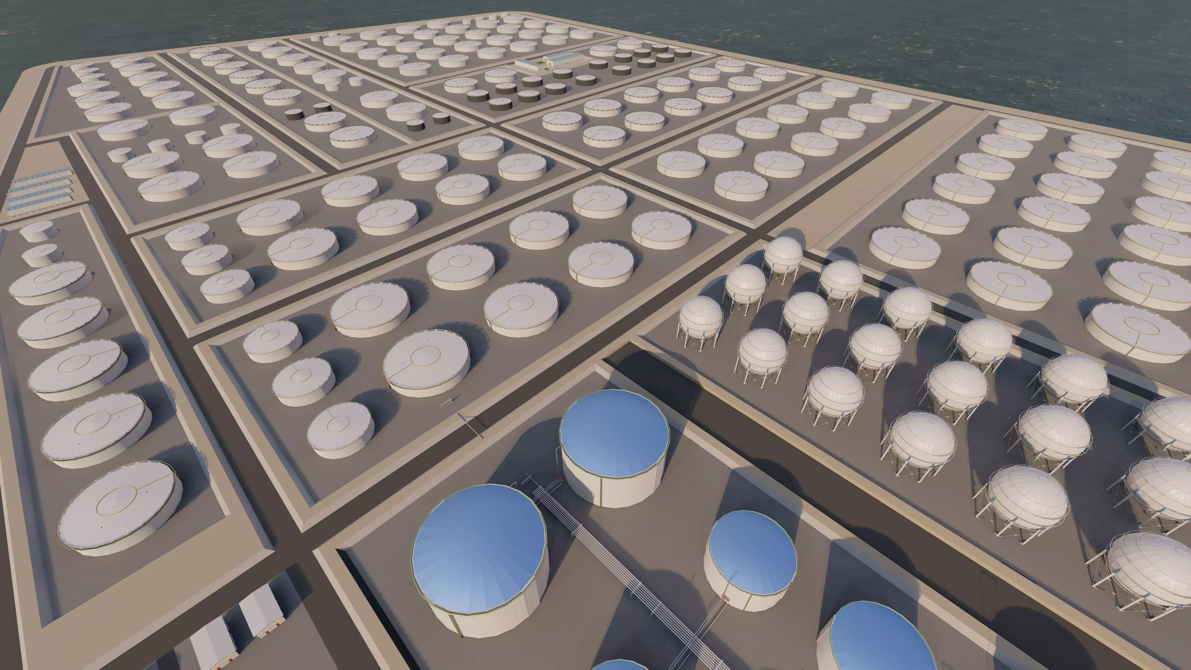 Petrochemical-Industrial Complex and Oil Gas Rig 3D model_4