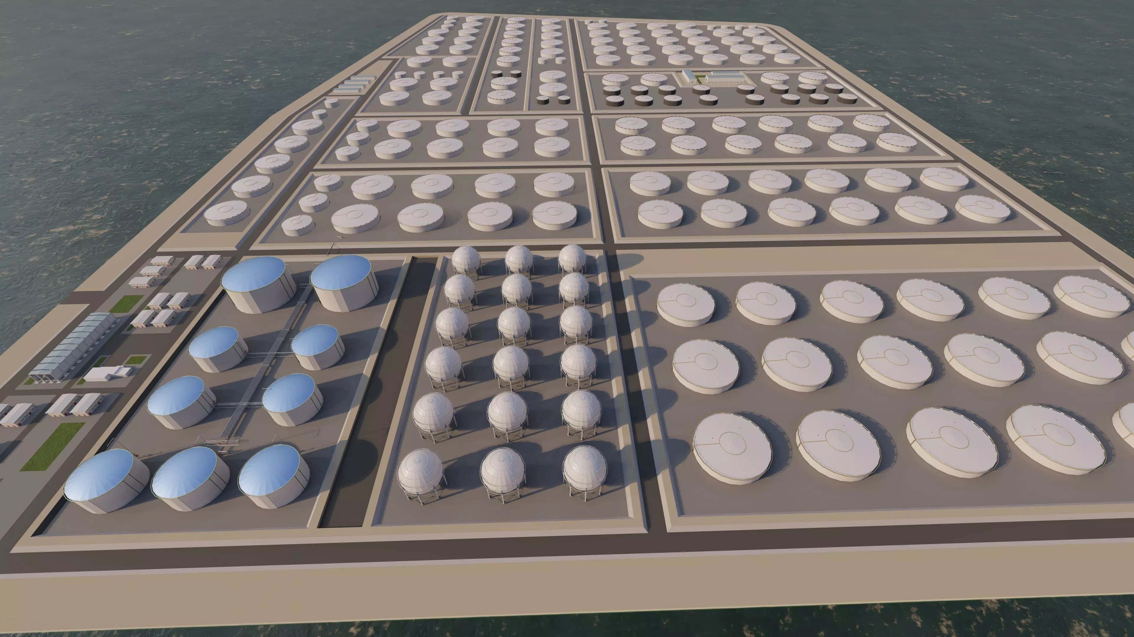 Petrochemical-Industrial Complex and Oil Gas Rig 3D model_7