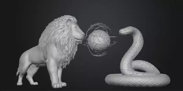  serpens et leo 3D model_6