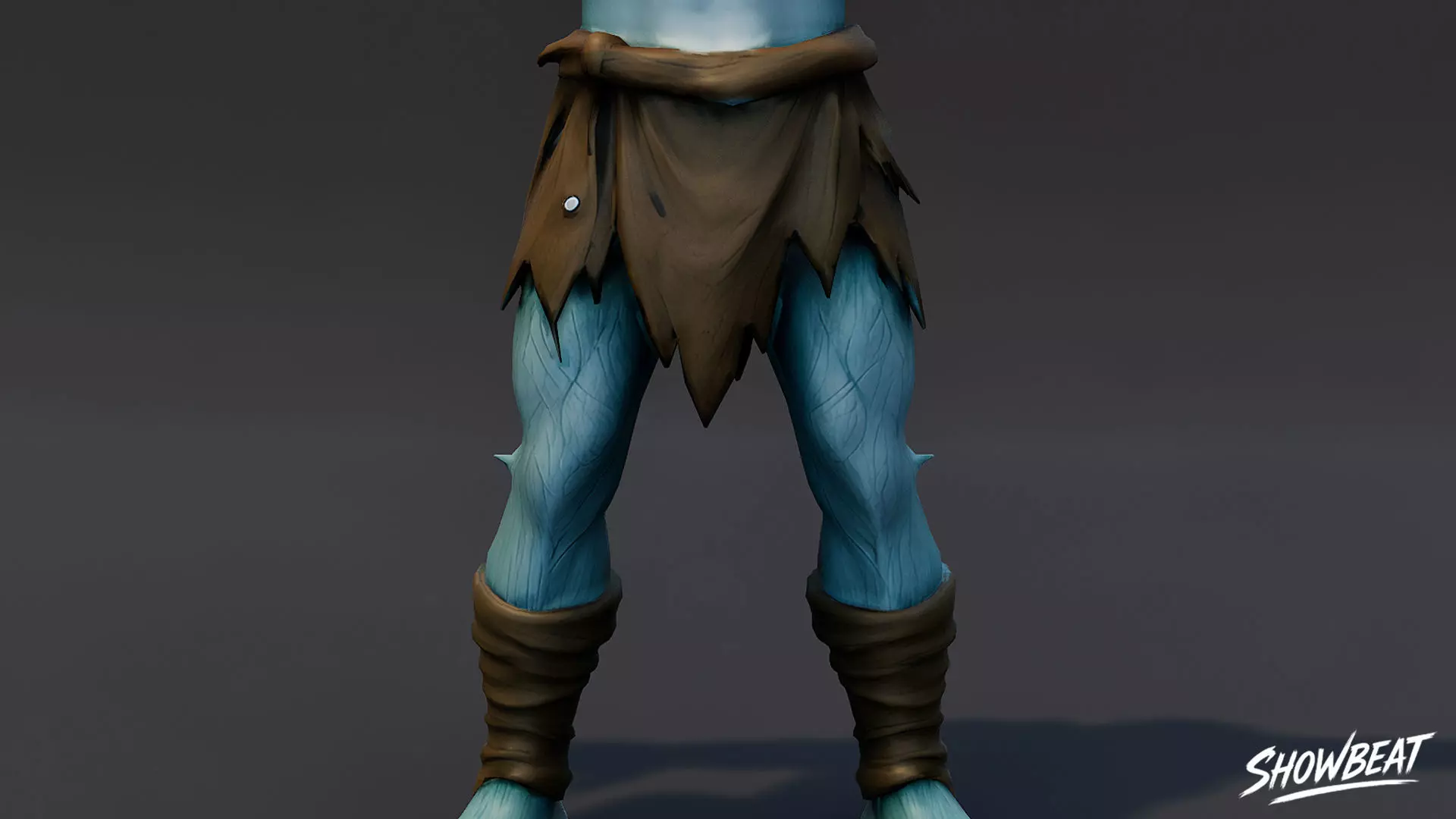 Ice Ghoul T-Pose Low-poly 3D model_4