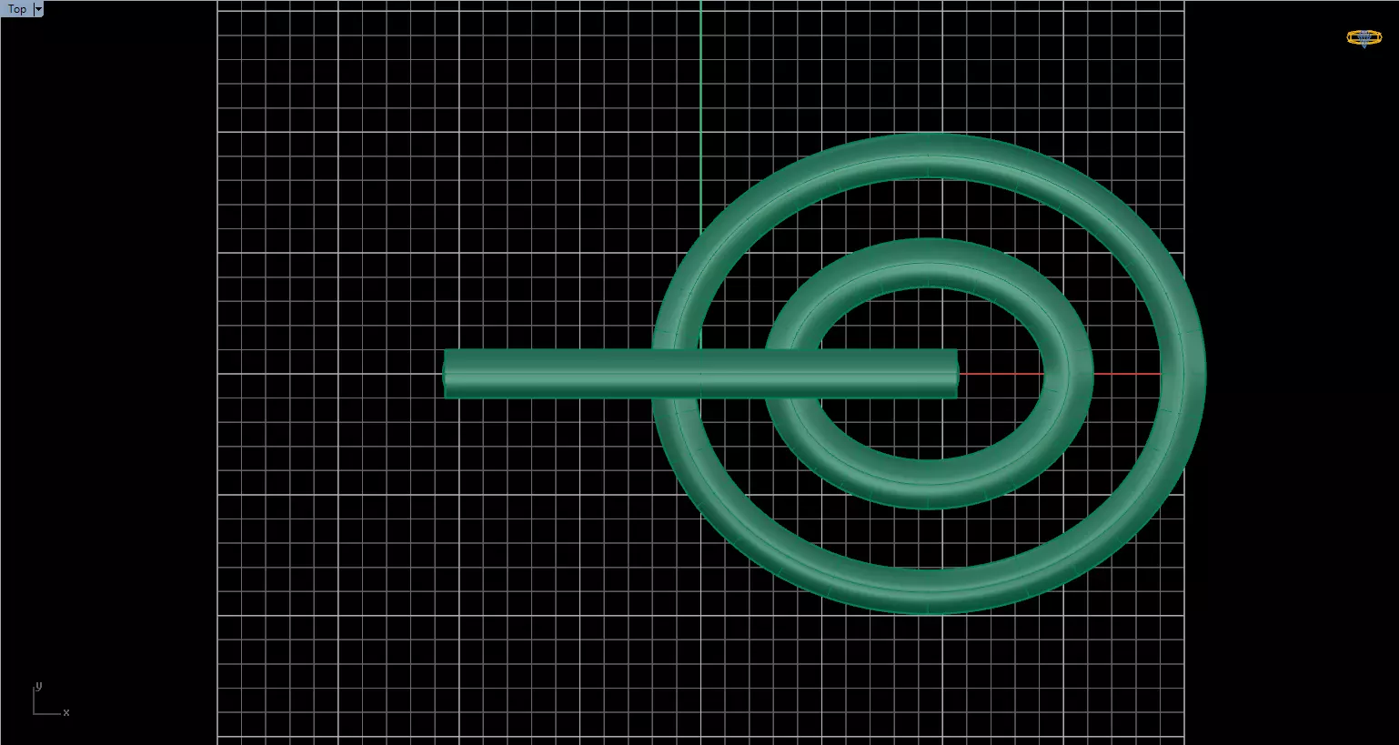 Minimal Abstract Ring 68 3D print model_3