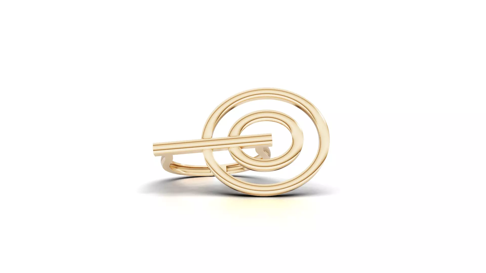 Minimal Abstract Ring 68 3D print model_0