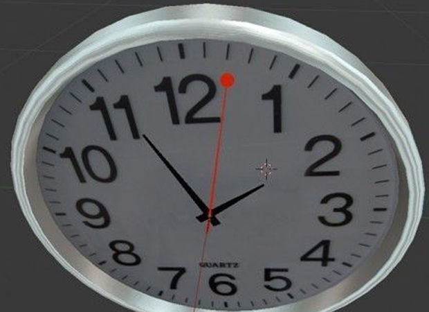Quartz Wall Clock Blender 2-9 Ready Low-poly 3D model_20