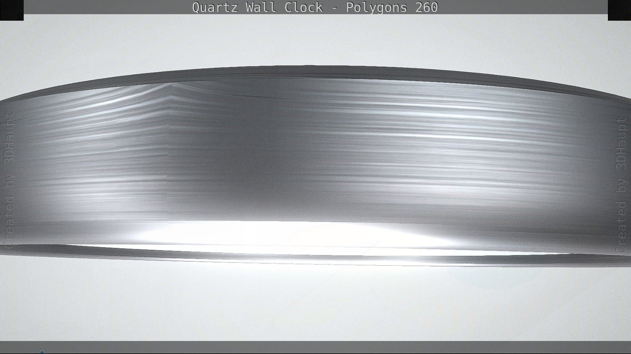 Quartz Wall Clock Blender 2-9 Ready Low-poly 3D model_73