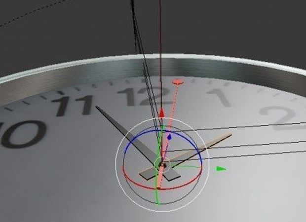 Quartz Wall Clock Blender 2-9 Ready Low-poly 3D model_23