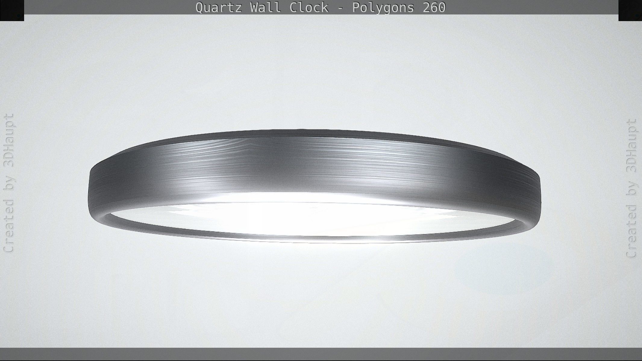 Quartz Wall Clock Blender 2-9 Ready Low-poly 3D model_72