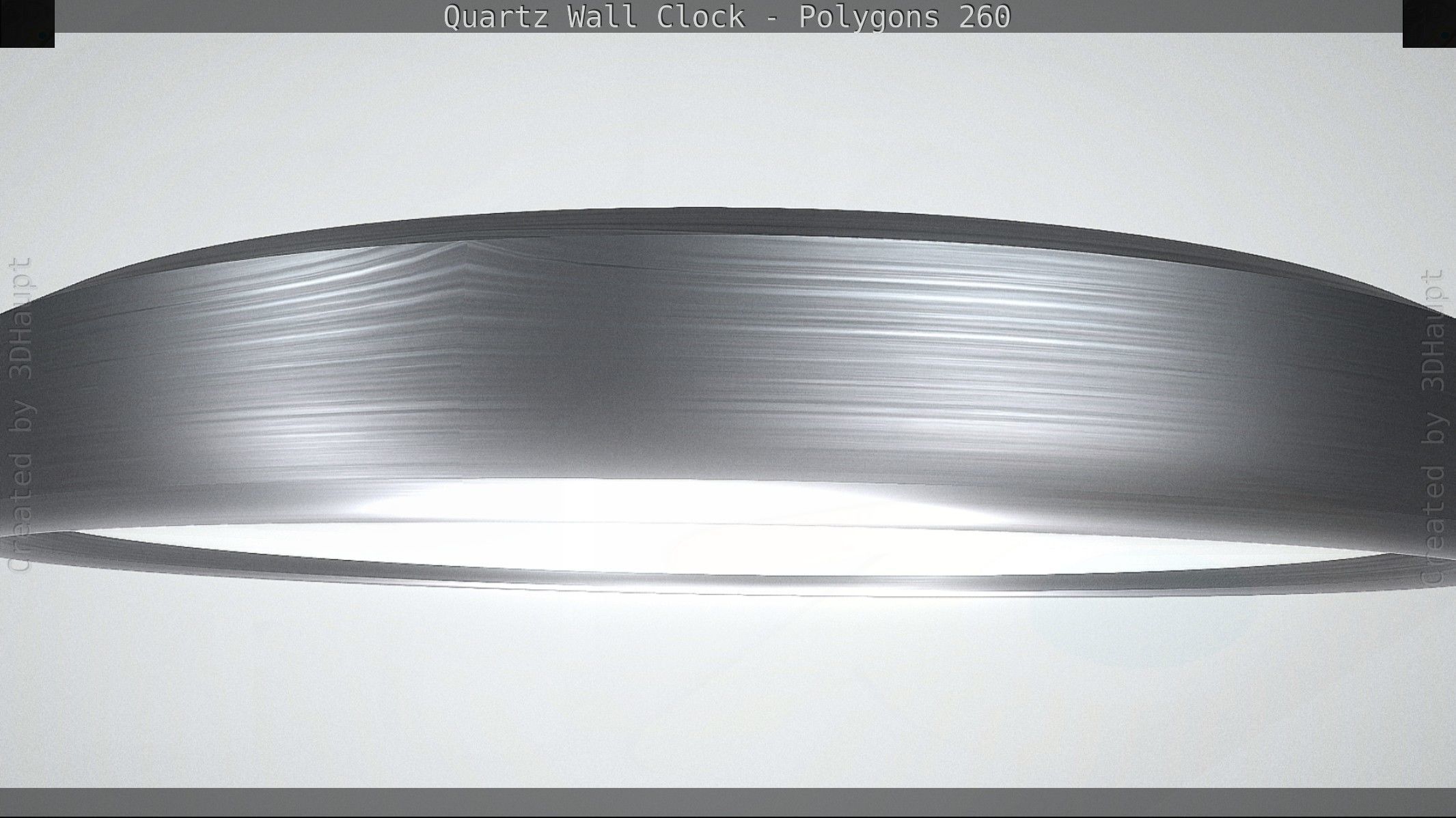 Quartz Wall Clock Blender 2-9 Ready Low-poly 3D model_88