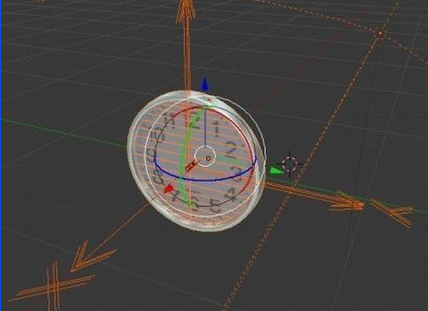 Quartz Wall Clock Blender 2-9 Ready Low-poly 3D model_18