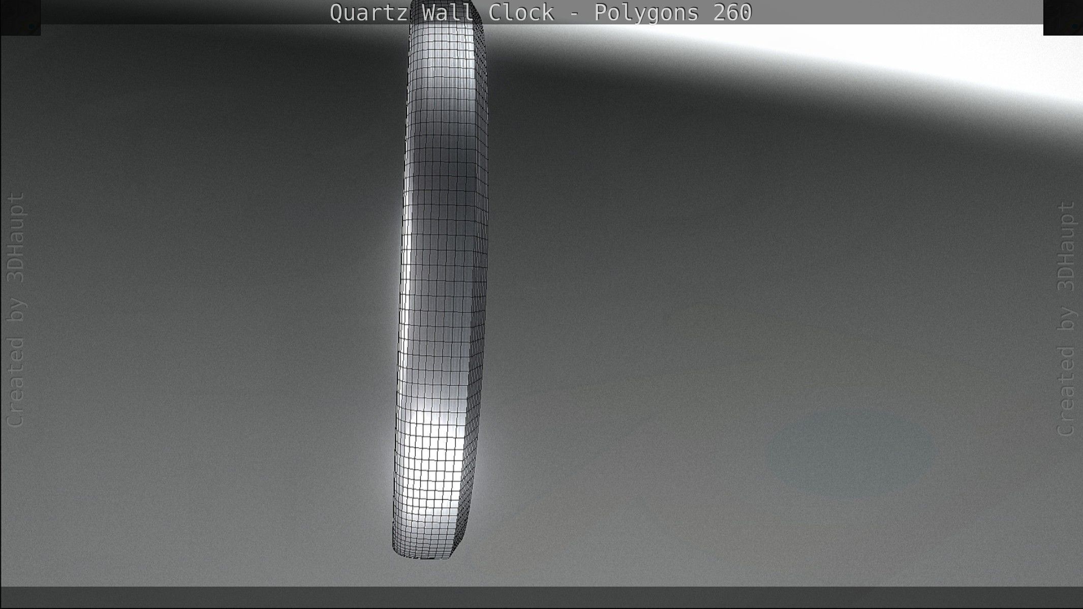 Quartz Wall Clock Blender 2-9 Ready Low-poly 3D model_95