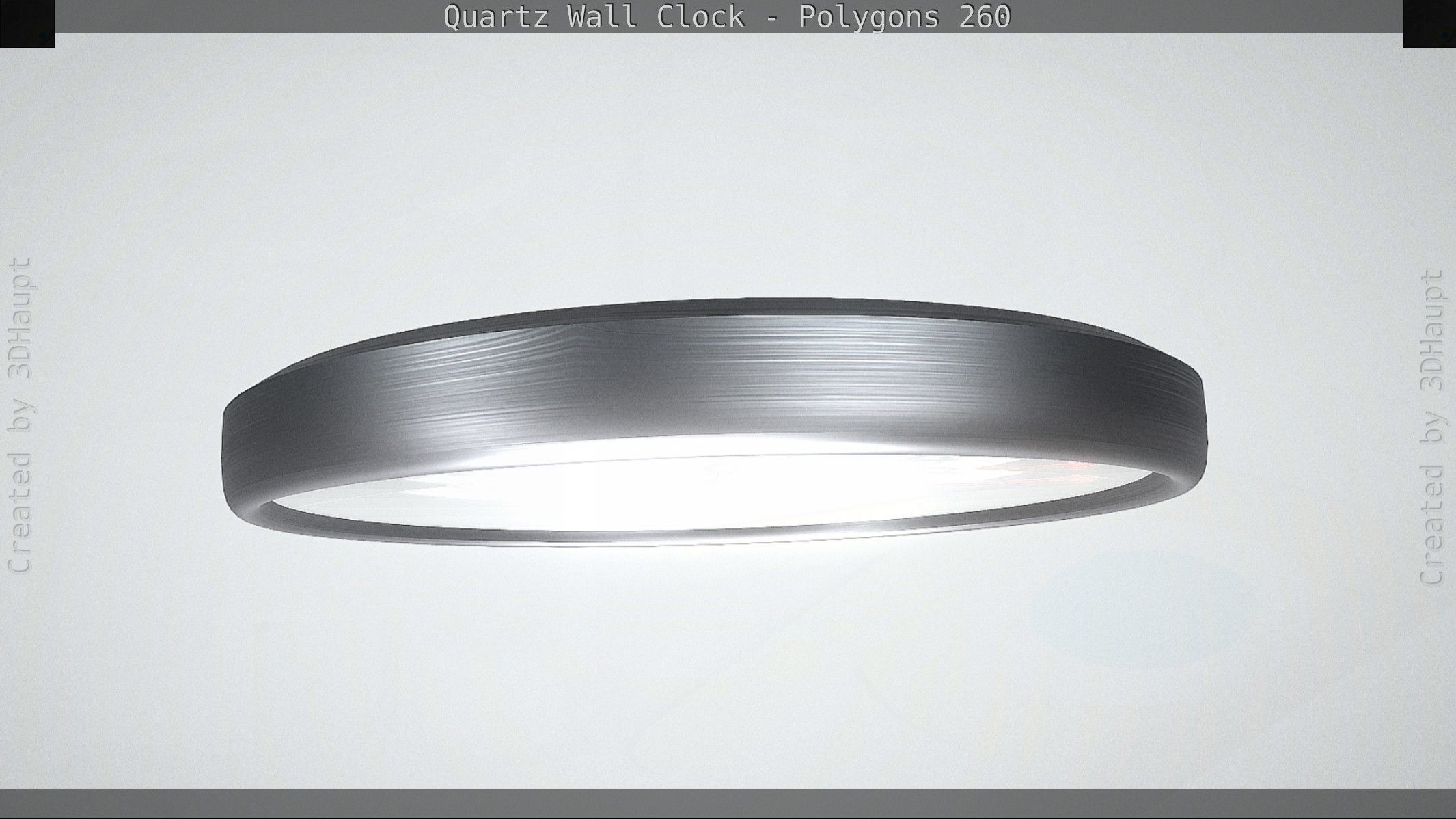Quartz Wall Clock Blender 2-9 Ready Low-poly 3D model_71