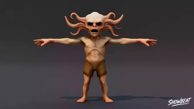 TentacleHead Ghoul T-Pose