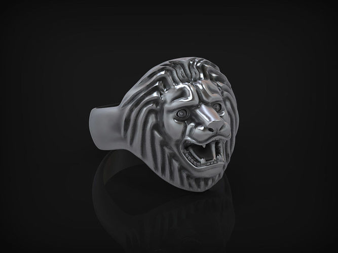 Ring Lion King STL 3D print model
