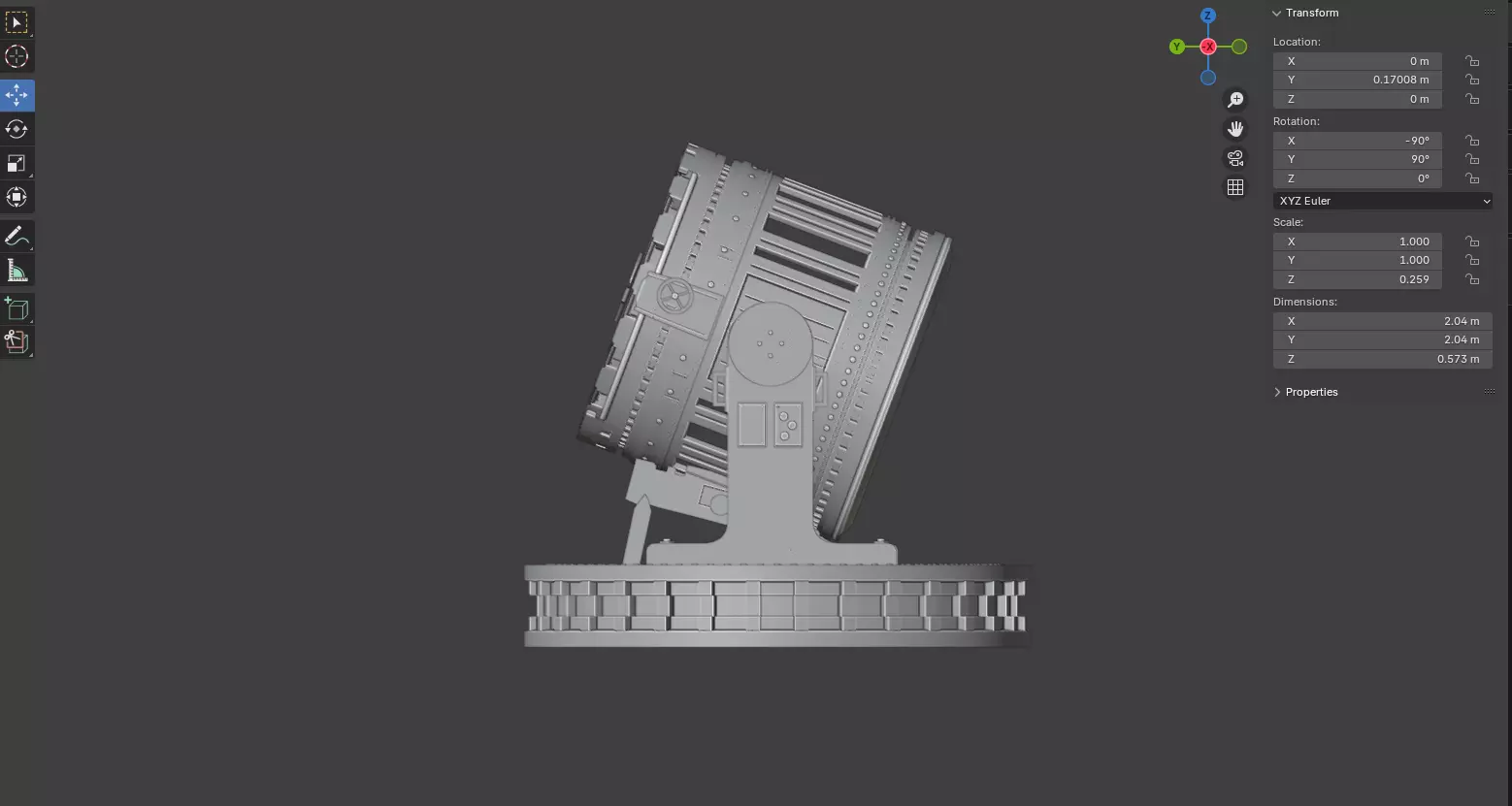 Bat Signal The Batman 2022  3D model_4