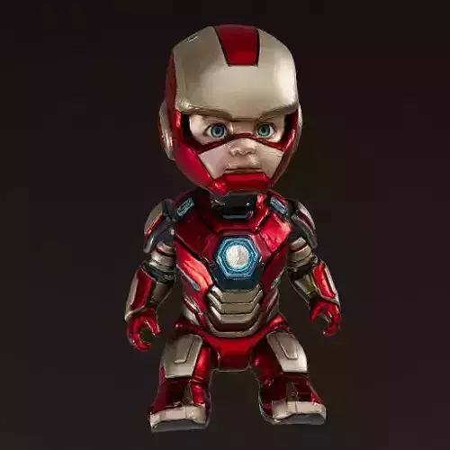 Cute Armored Baby 3D Printable Hero Figure Inspired