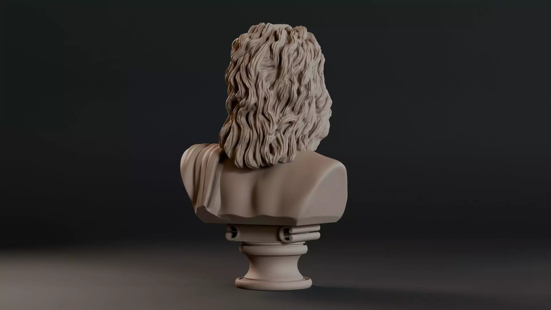 Zeus Bust Sculpture 3D print model_6